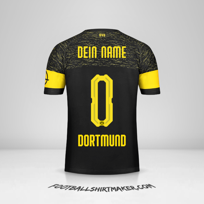 Trikot Borussia Dortmund 2018/19 II -  dein name - 0