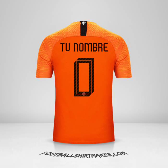 Jersey Paises Bajos 2018/19 -  tu nombre - 0