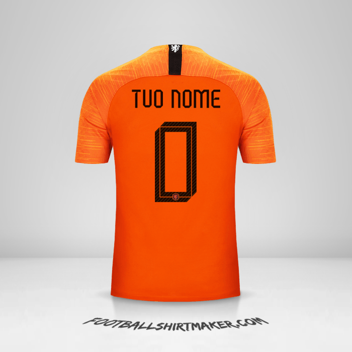 Maglia Paesi Bassi 2018/19 -  tuo nome - 0