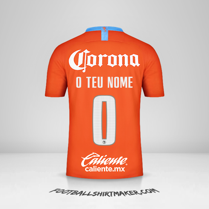 Camisola Club America 2018/19 III -  o teu nome - 0