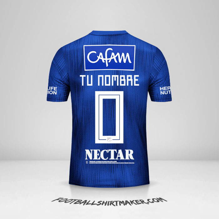 Jersey Millonarios FC 2019 -  tu nombre - 0