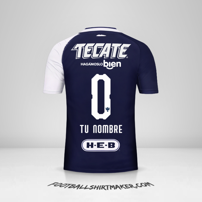 Camiseta Monterrey 2018/19 III -  tu nombre - 0