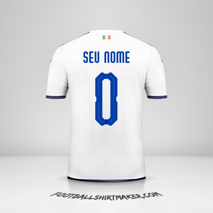 Camisa Itália 2018 II -  seu nome - 0