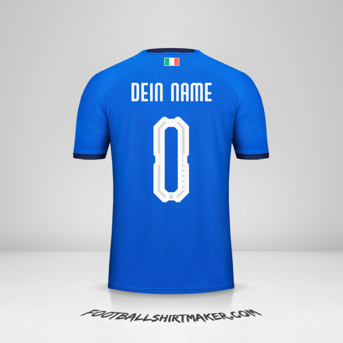 Trikot Italien 2018 -  dein name - 0