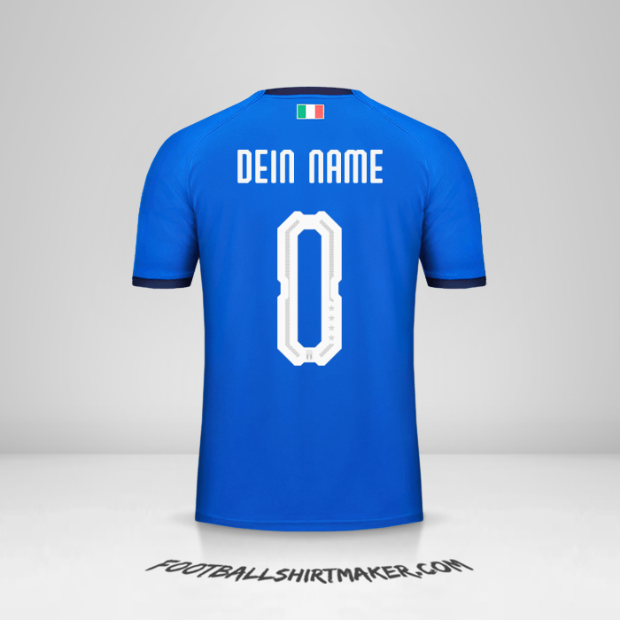 Trikot Italien 2018 -  dein name - 0