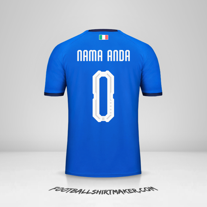 Jersey Italia 2018 -  nama anda - 0