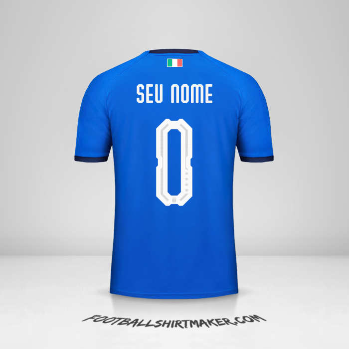 Camisa Itália 2018 -  seu nome - 0