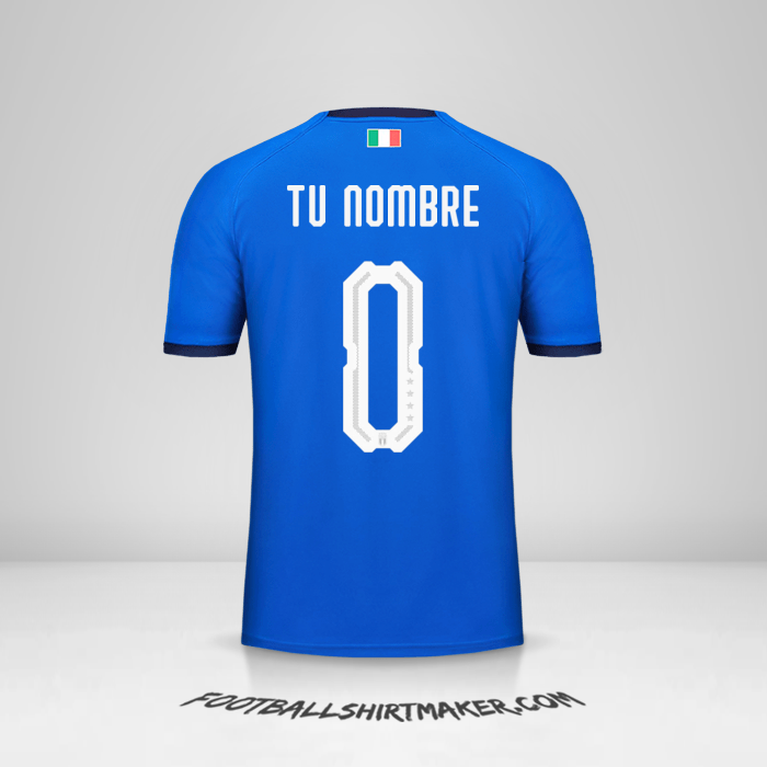 Camiseta Italia 2018 -  tu nombre - 0
