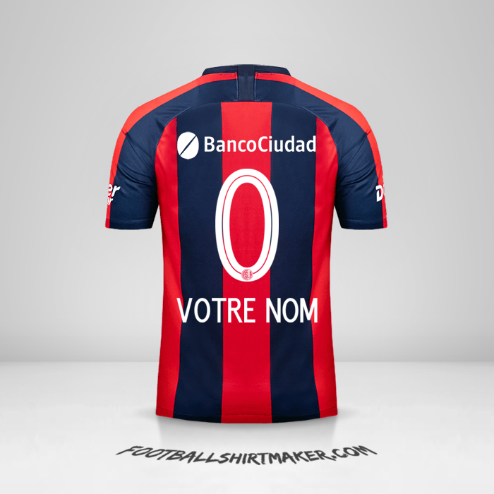 Maillot San Lorenzo 2019 -  votre nom - 0