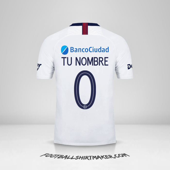 Jersey San Lorenzo Libertadores 2019 II -  tu nombre - 0