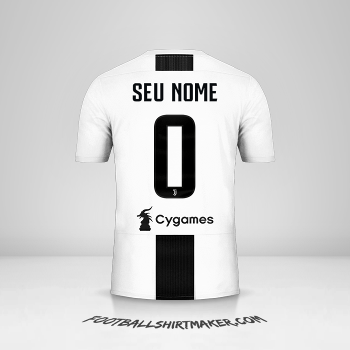 Camisa Juventus FC 2018/19 -  seu nome - 0