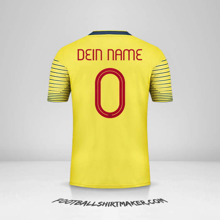 Trikot Kolumbien 2019/20 -  dein name - 0