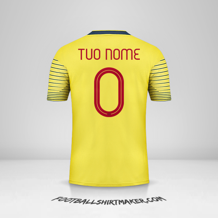 Maglia Colombia 2019/20 -  tuo nome - 0