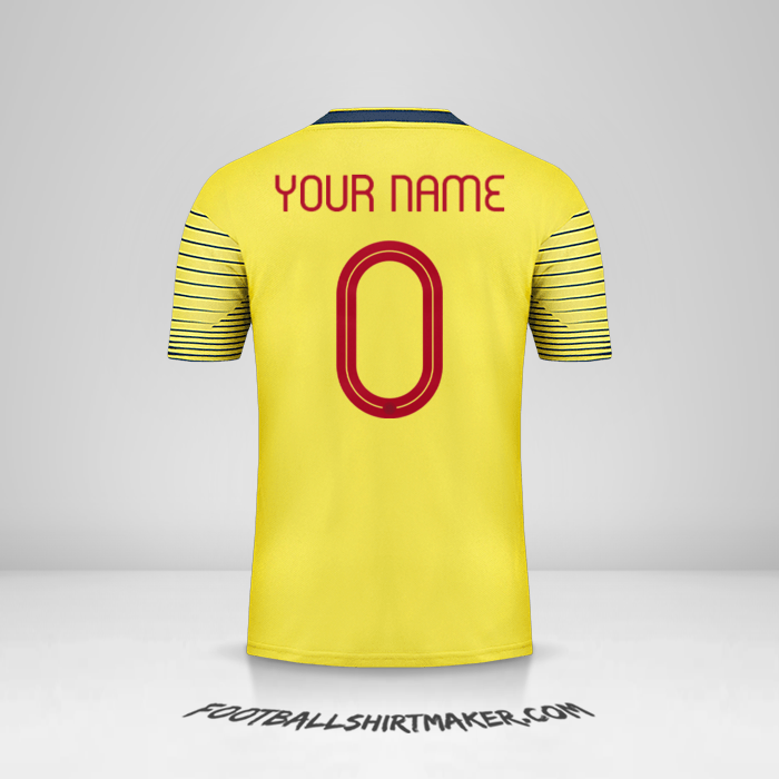 Shirt Colombia 2019/20 -  your name - 0
