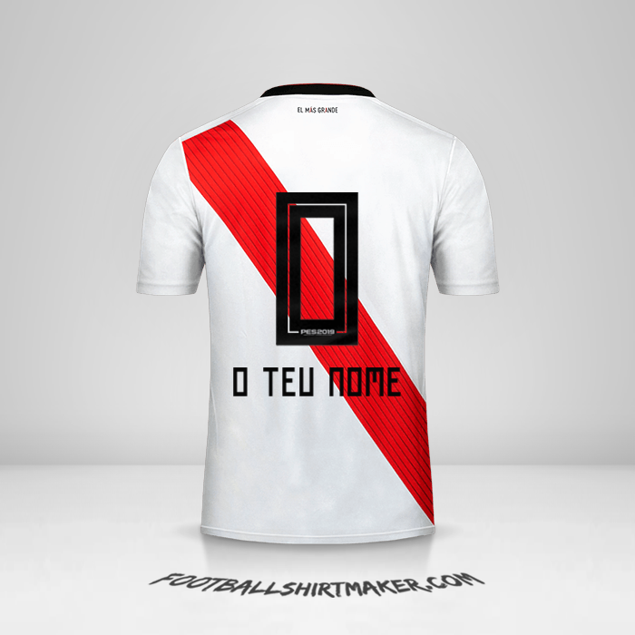 Camisola River Plate 2018/19 -  o teu nome - 0