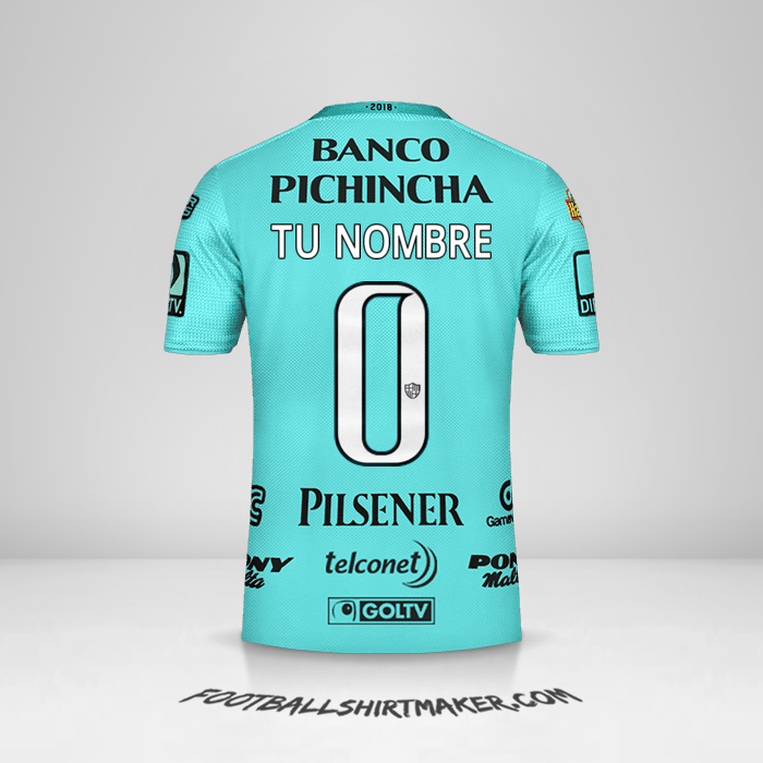 Camiseta Barcelona SC 2018 II -  tu nombre - 0