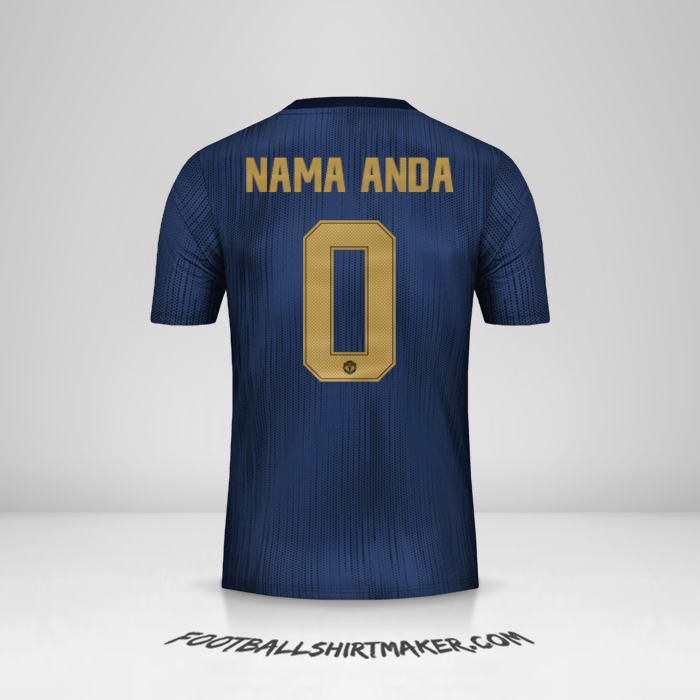 Jersey Manchester United Cup 2018/19 III -  nama anda - 0