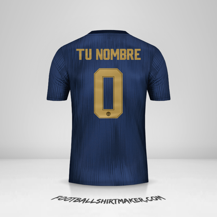 Camiseta Manchester United Cup 2018/19 III -  tu nombre - 0