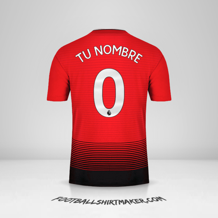Camiseta Manchester United 2018/19 -  tu nombre - 0