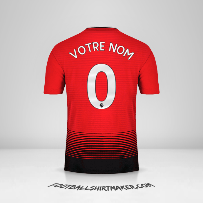 Maillot Manchester United 2018/19 -  votre nom - 0