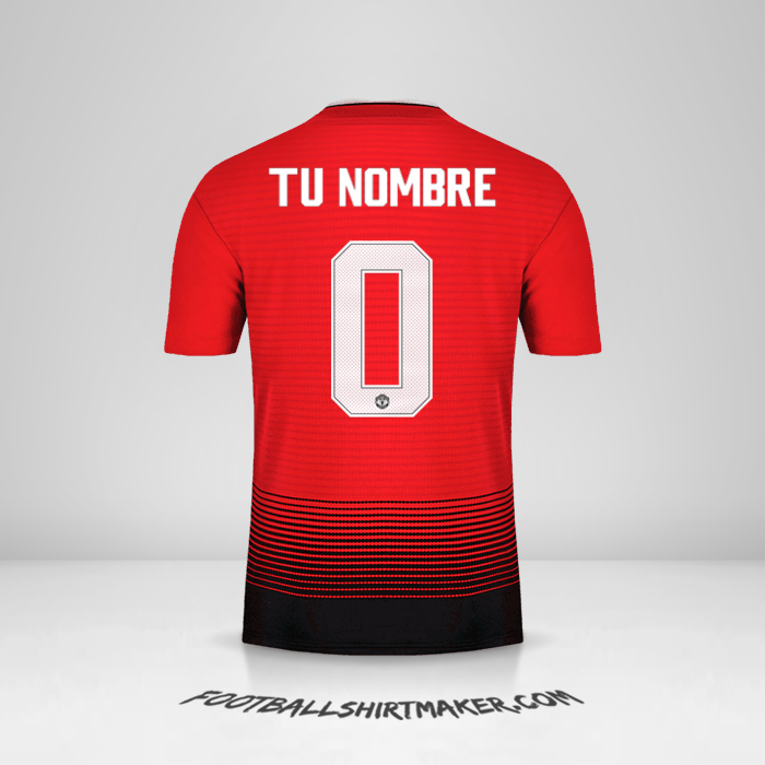 Camiseta Manchester United Cup 2018/19 -  tu nombre - 0