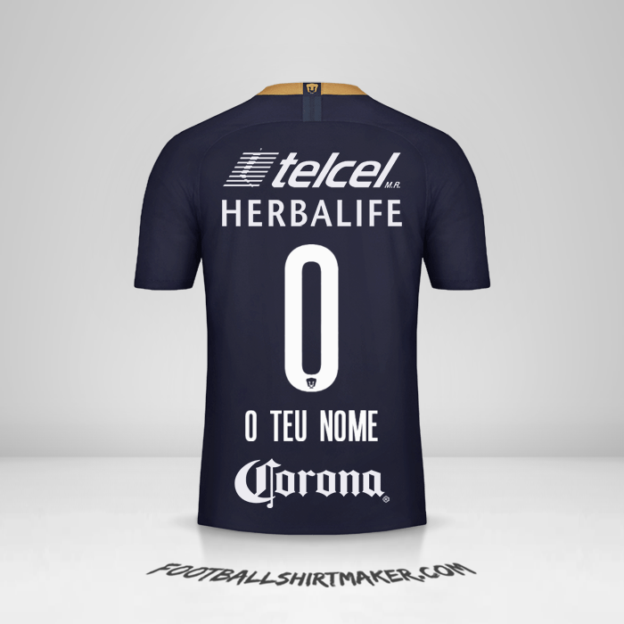 Camisola Pumas UNAM 2018/19 III -  o teu nome - 0