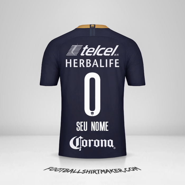 Camisa Pumas UNAM 2018/19 III -  seu nome - 0