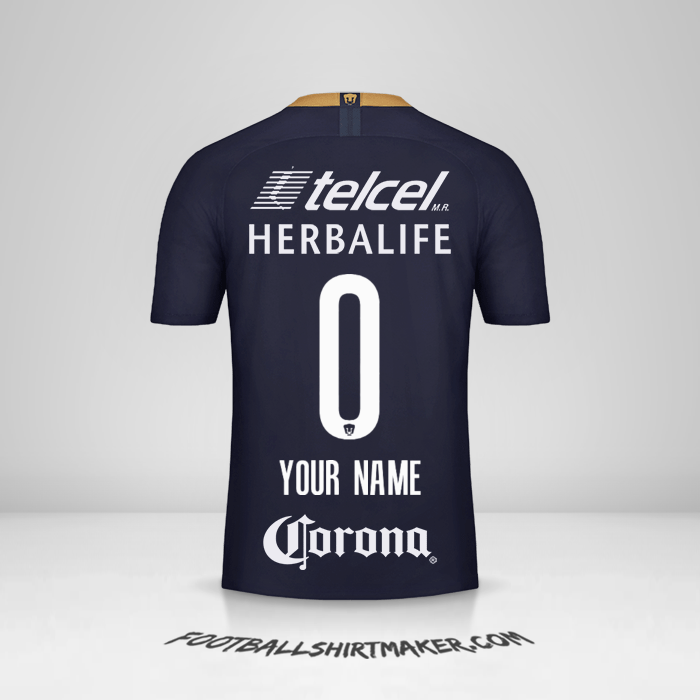 Shirt Pumas UNAM 2018/19 III -  your name - 0