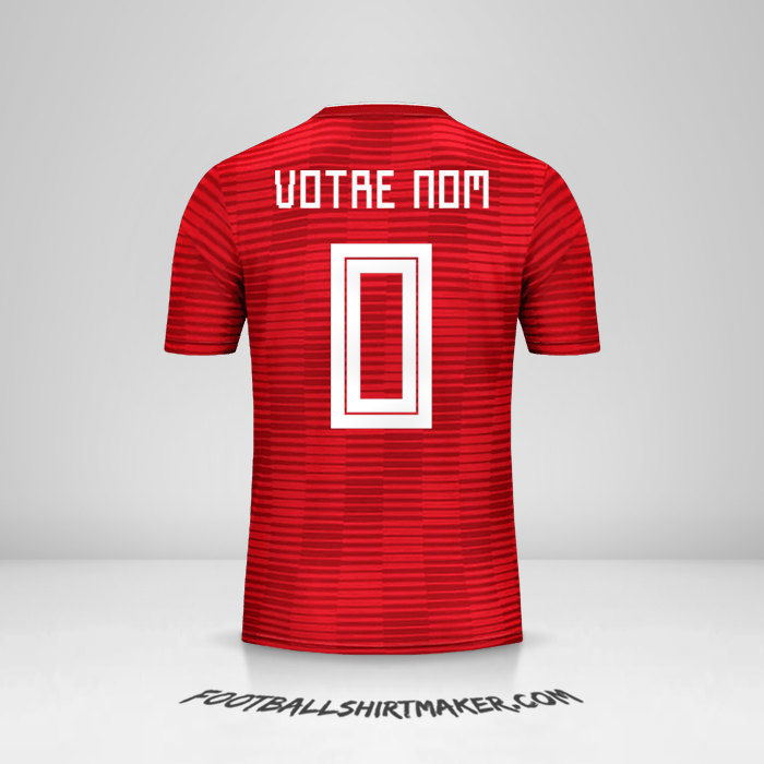 Maillot Iran 2018 II -  votre nom - 0