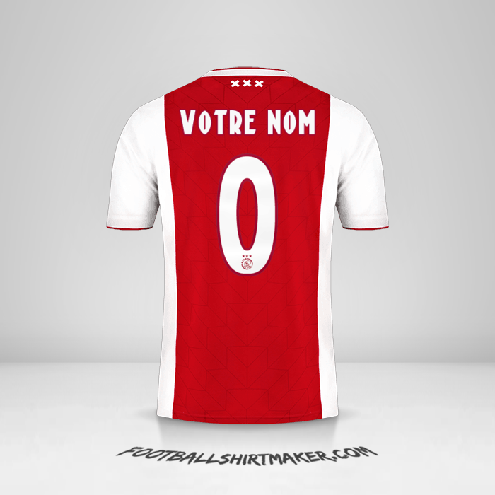 Maillot AFC Ajax 2018/19 -  votre nom - 0