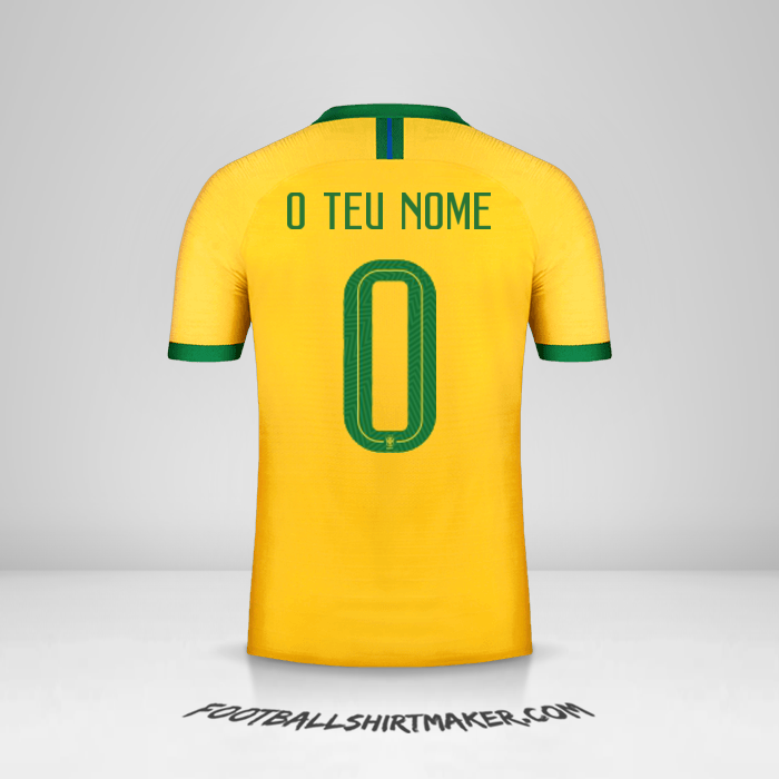 Camisola Brasil 2019 -  o teu nome - 0