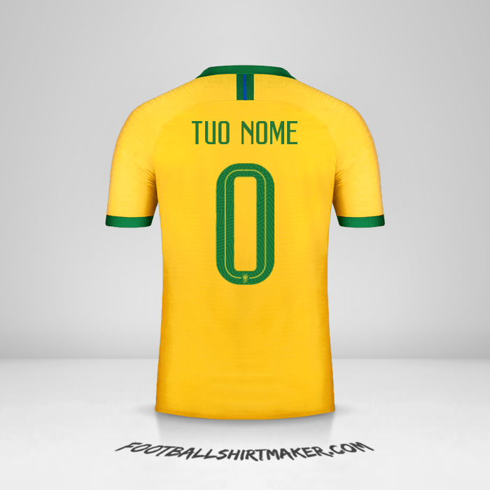 Maglia Brasile 2019 -  tuo nome - 0
