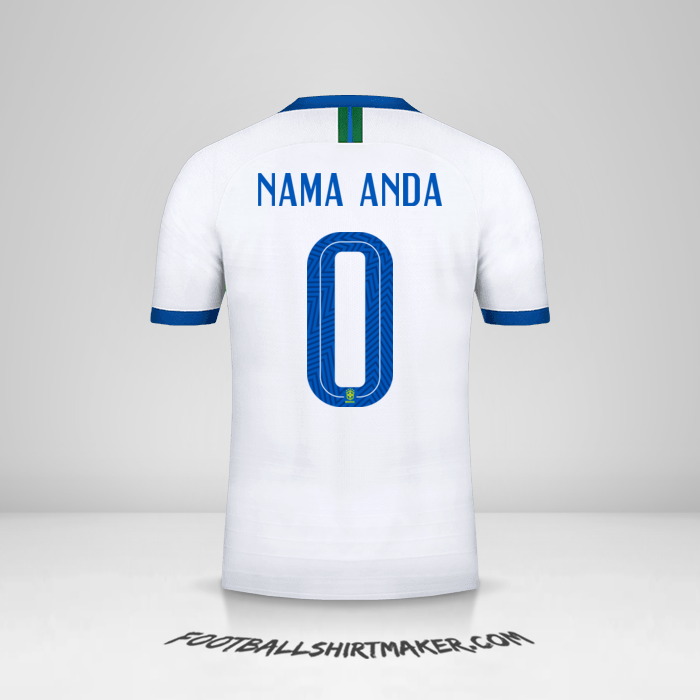 Jersey Brasil 2019 III -  nama anda - 0