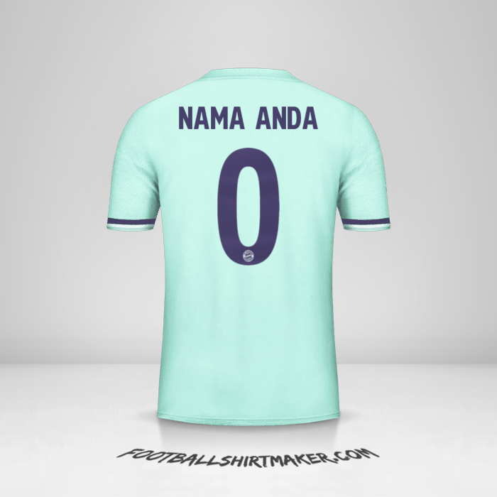 Jersey FC Bayern Munchen Cup 2018/19 II -  nama anda - 0