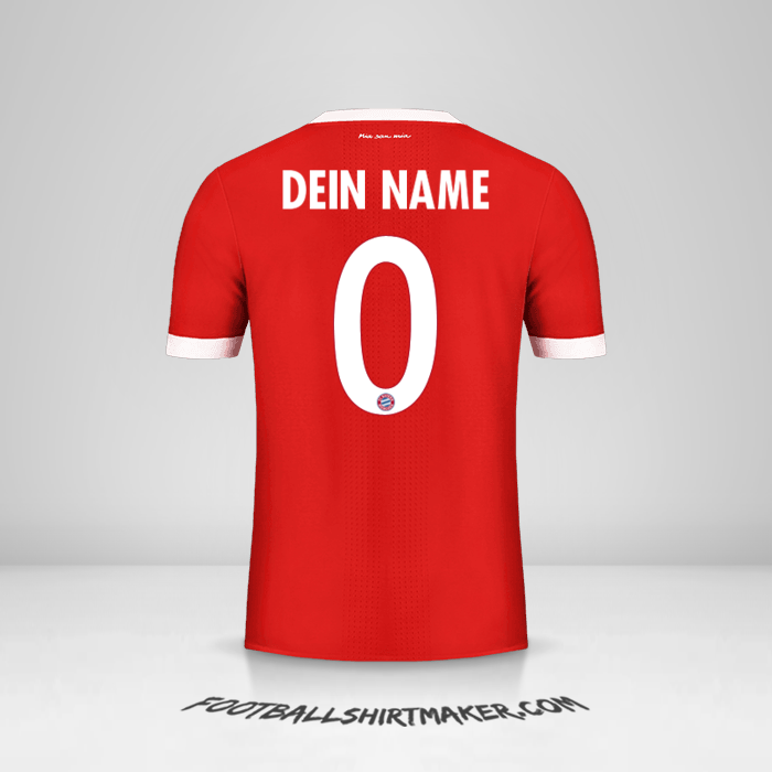 Trikot FC Bayern Munchen 2017/18 Cup -  dein name - 0
