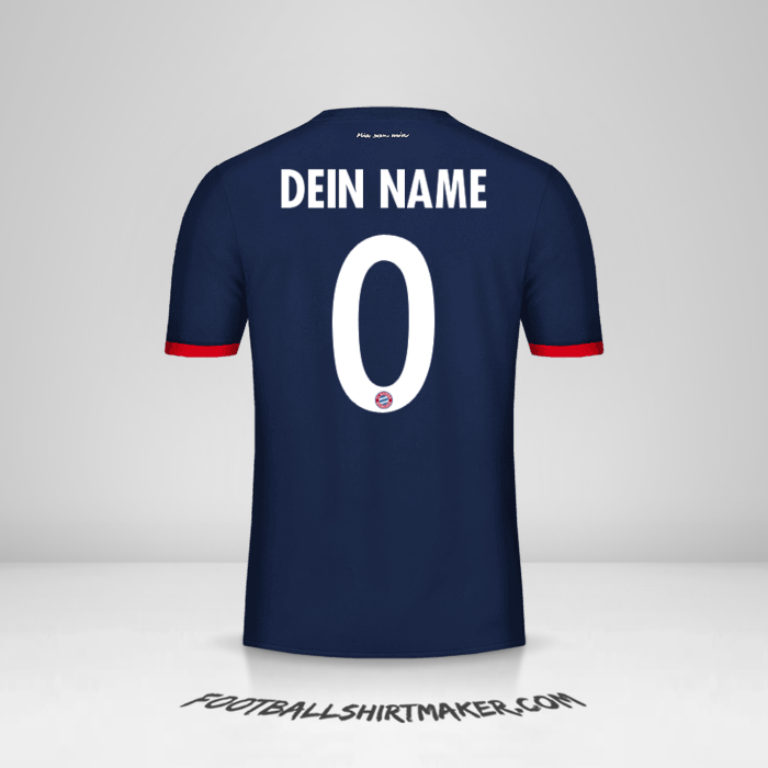 Trikot FC Bayern Munchen Cup 2017/18 II -  dein name - 0