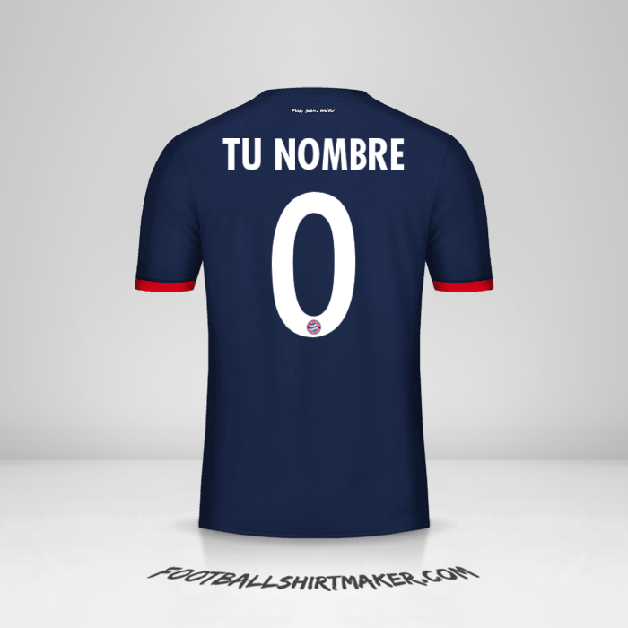 Jersey FC Bayern Munchen 2017/18 Cup II -  tu nombre - 0