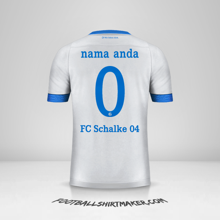 Jersey Schalke 04 Cup 2018/19 II -  nama anda - 0