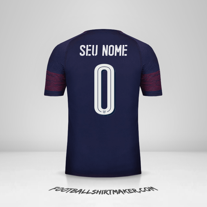 Camisa Arsenal Cup 2018/19 II -  seu nome - 0