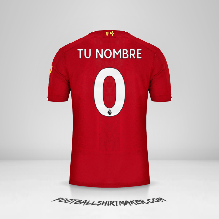 Camiseta Liverpool FC 2019/20 -  tu nombre - 0