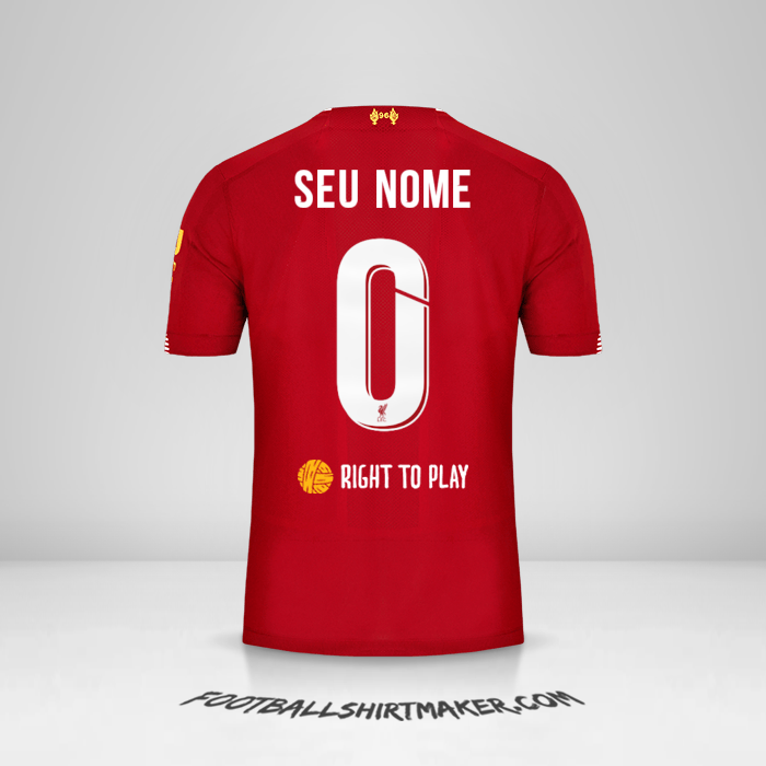 Camisa Liverpool FC Cup 2019/20 -  seu nome - 0