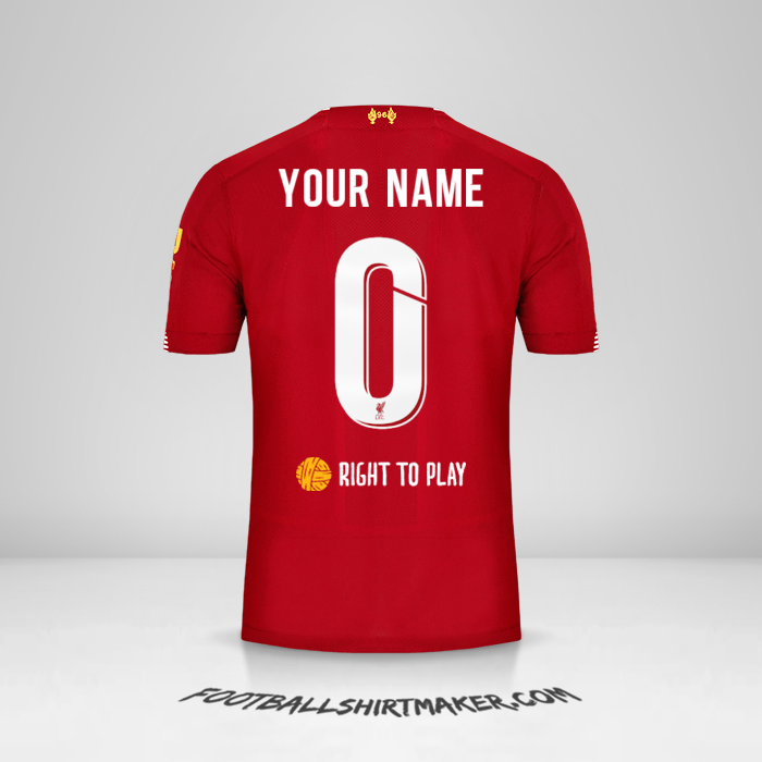 Jersey Liverpool FC 2019/20 Cup -  your name - 0