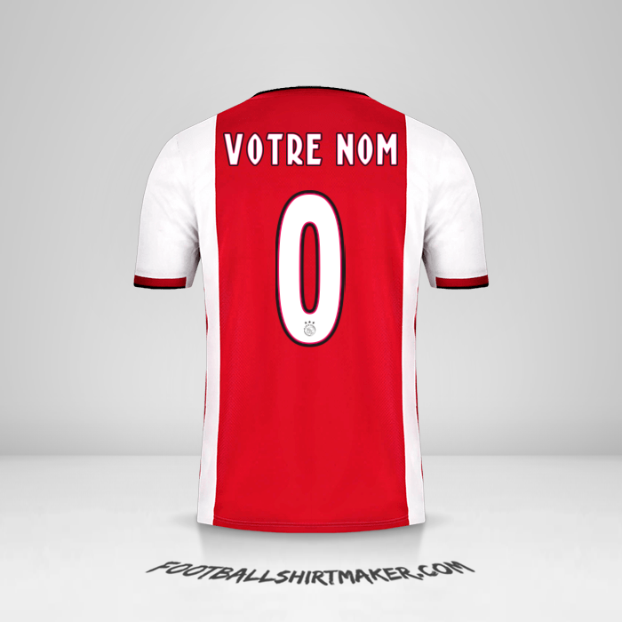 Maillot AFC Ajax 2019/20 -  votre nom - 0