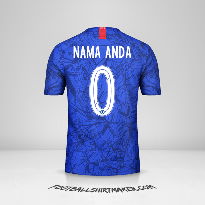 Jersey Chelsea Cup 2019/20 -  nama anda - 0