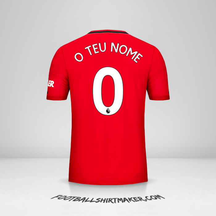 Camisola Manchester United 2019/20 -  o teu nome - 0