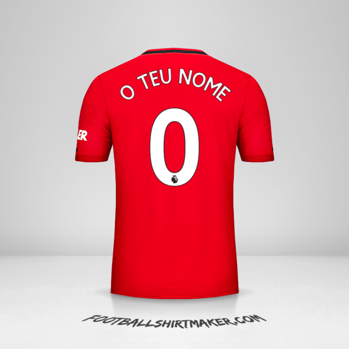 Camisola Manchester United 2019/20 -  o teu nome - 0