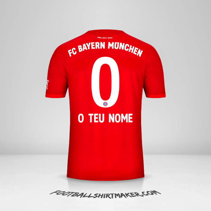 Camisola FC Bayern Munchen 2019/20 -  o teu nome - 0