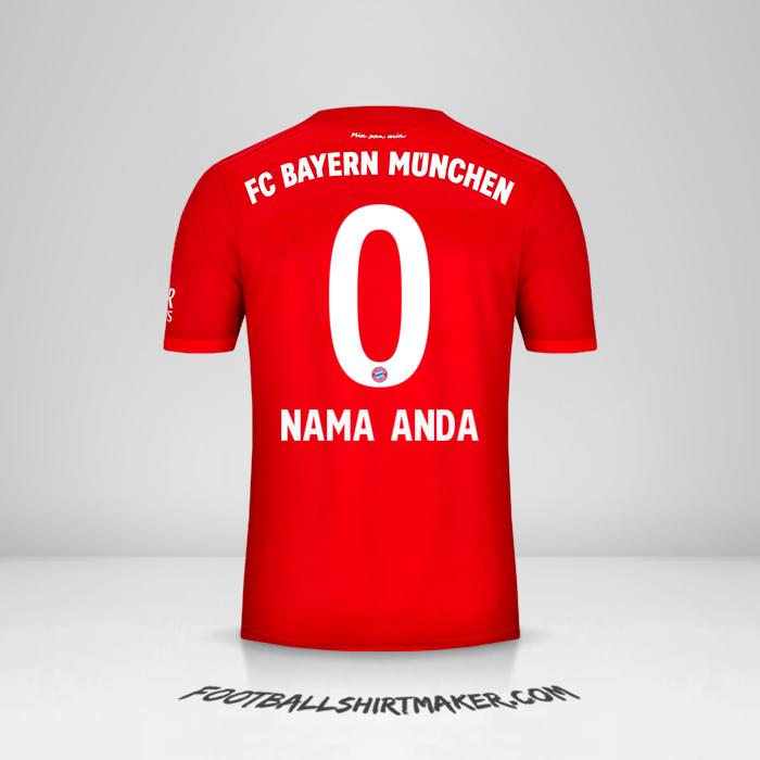 Jersey FC Bayern Munchen 2019/20 -  nama anda - 0