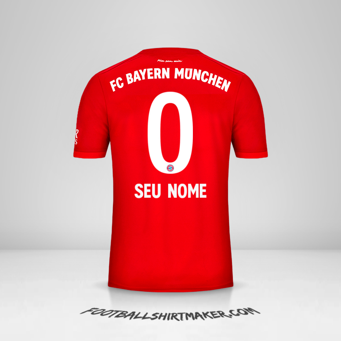 Camisa FC Bayern Munchen 2019/20 -  seu nome - 0