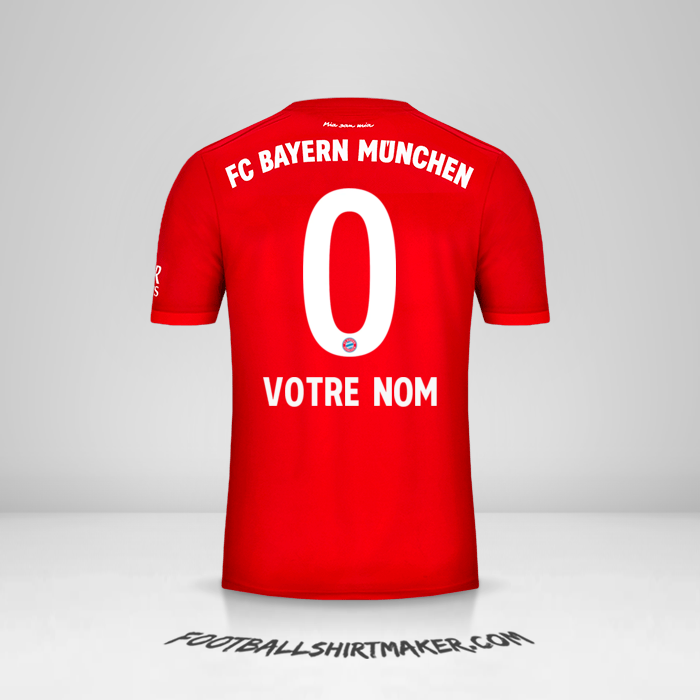 Maillot FC Bayern Munchen 2019/20 -  votre nom - 0